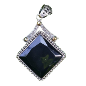 Liontin Perak Black Onyx Bali P846